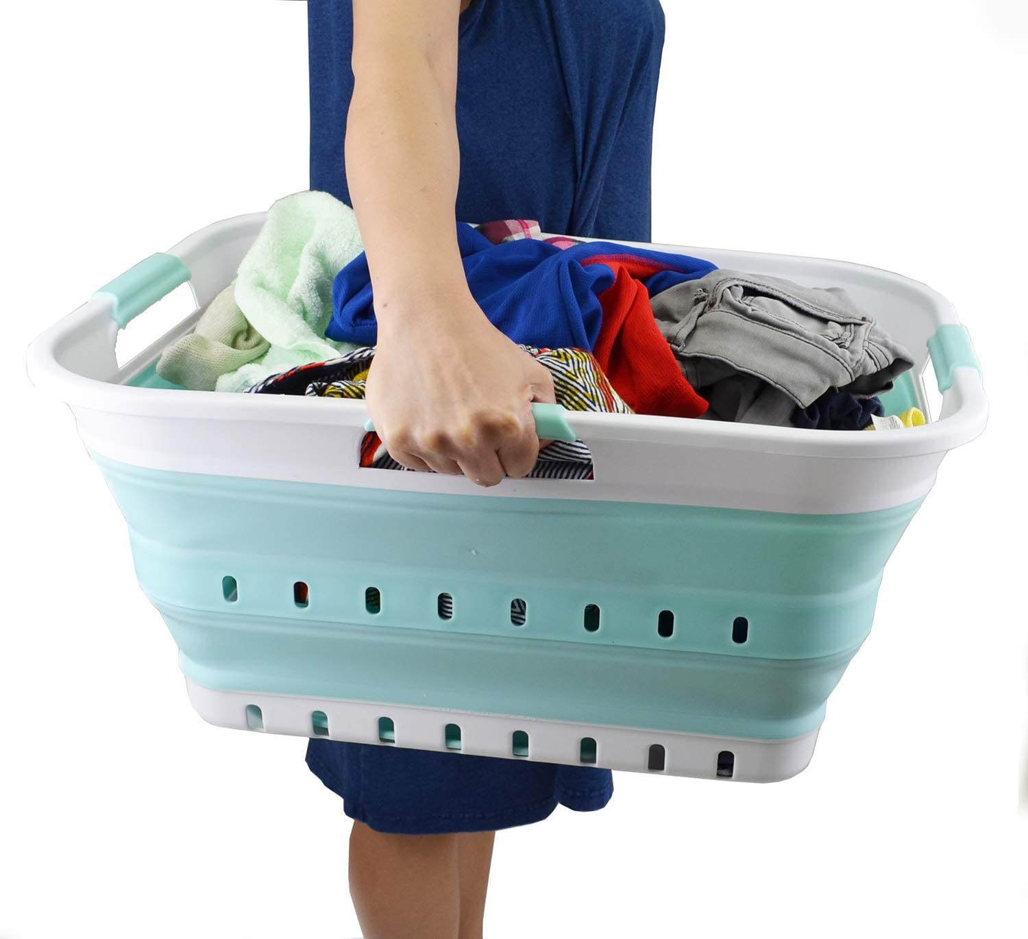 SAMMART panier rempli de jouets pratique pour rangement familial