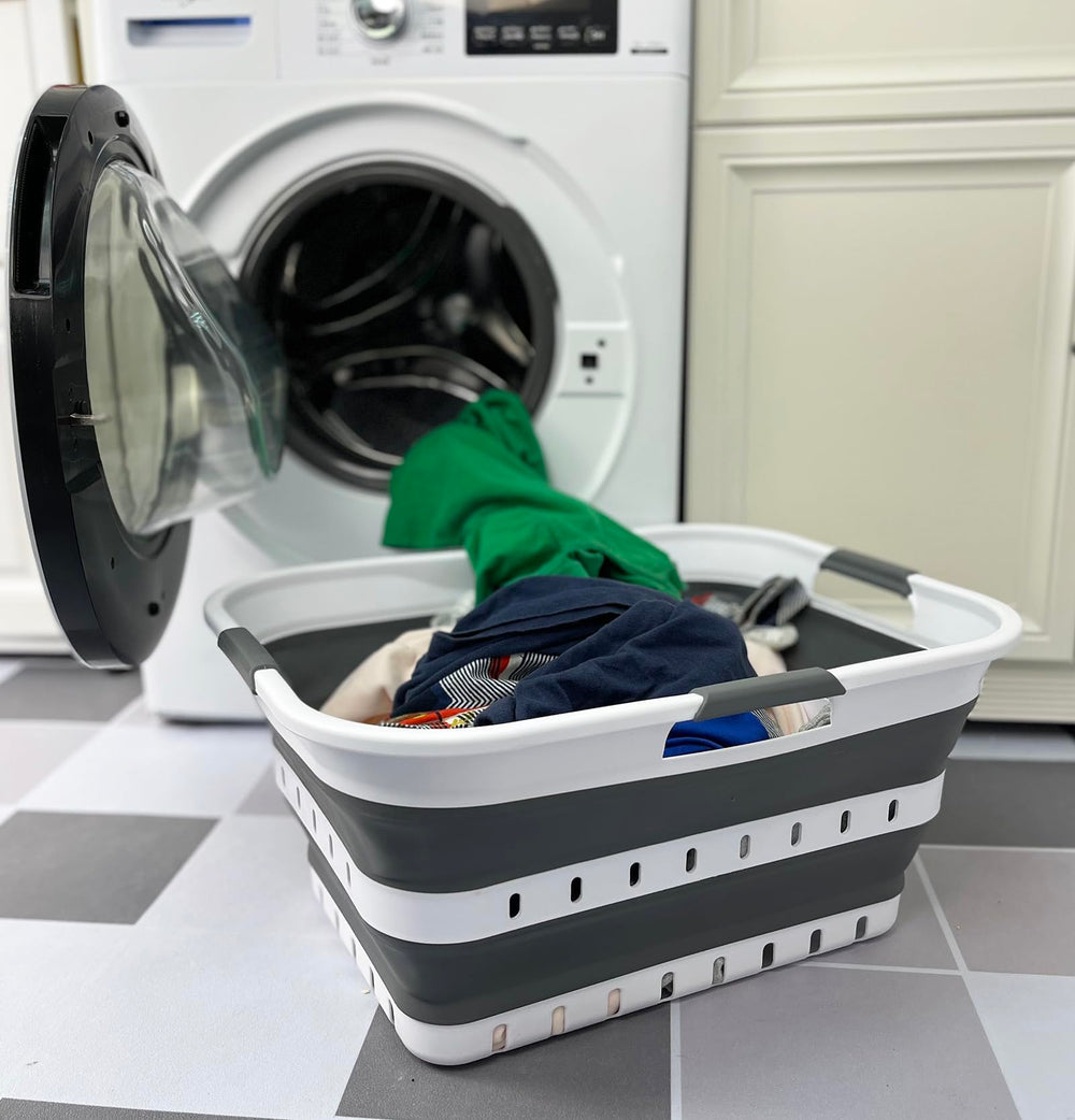 SAMMART vue frontale du panier déplié montrant volume et design pratique