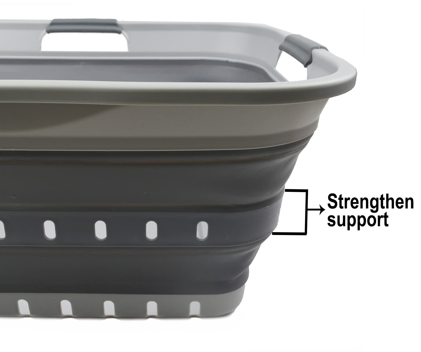 SAMMART panier replié à plat gain de place pour rangement compact