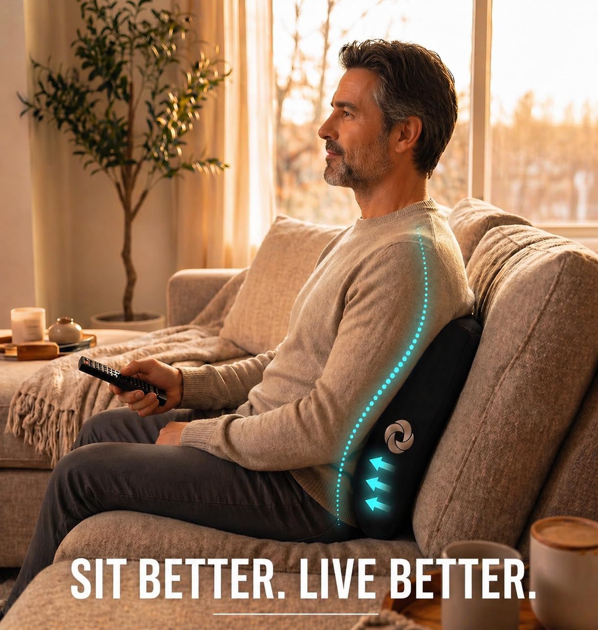 Samsonite coussin en contexte bureau moderne améliorant confort et productivité