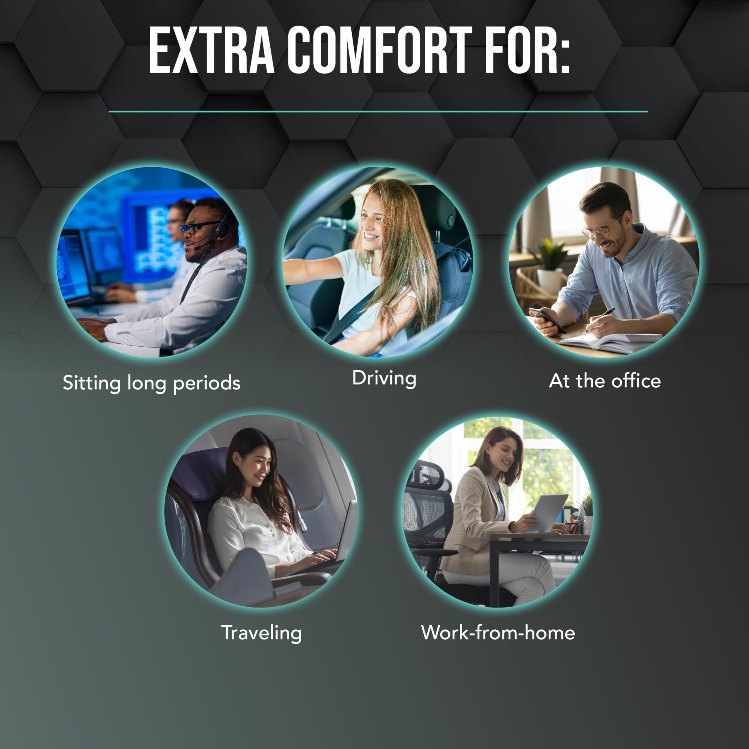 Samsonite coussin tenu en main pour évaluer taille et portabilité