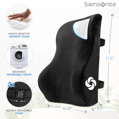 Samsonite coussin fixé sur siège de voiture pour confort en trajet