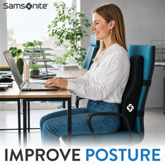 Samsonite profil du coussin soulignant le contour lombaire pour maintien