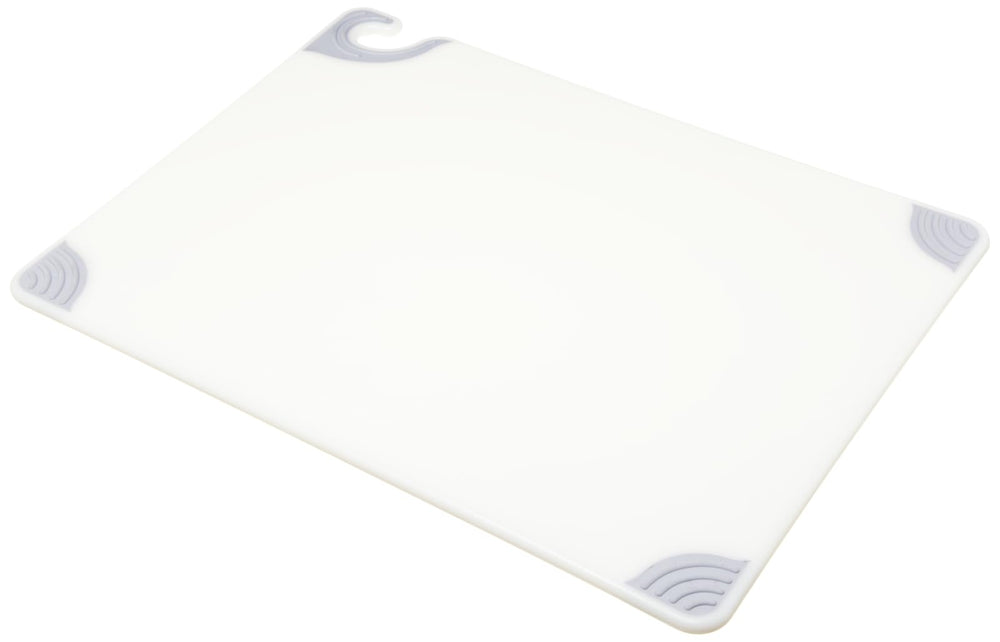 San Jamar planche Saf-T-Grip vue de face montrant surface et dimensions, stabilité améliorée