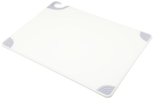 San Jamar planche Saf-T-Grip vue de face montrant surface et dimensions, stabilité améliorée