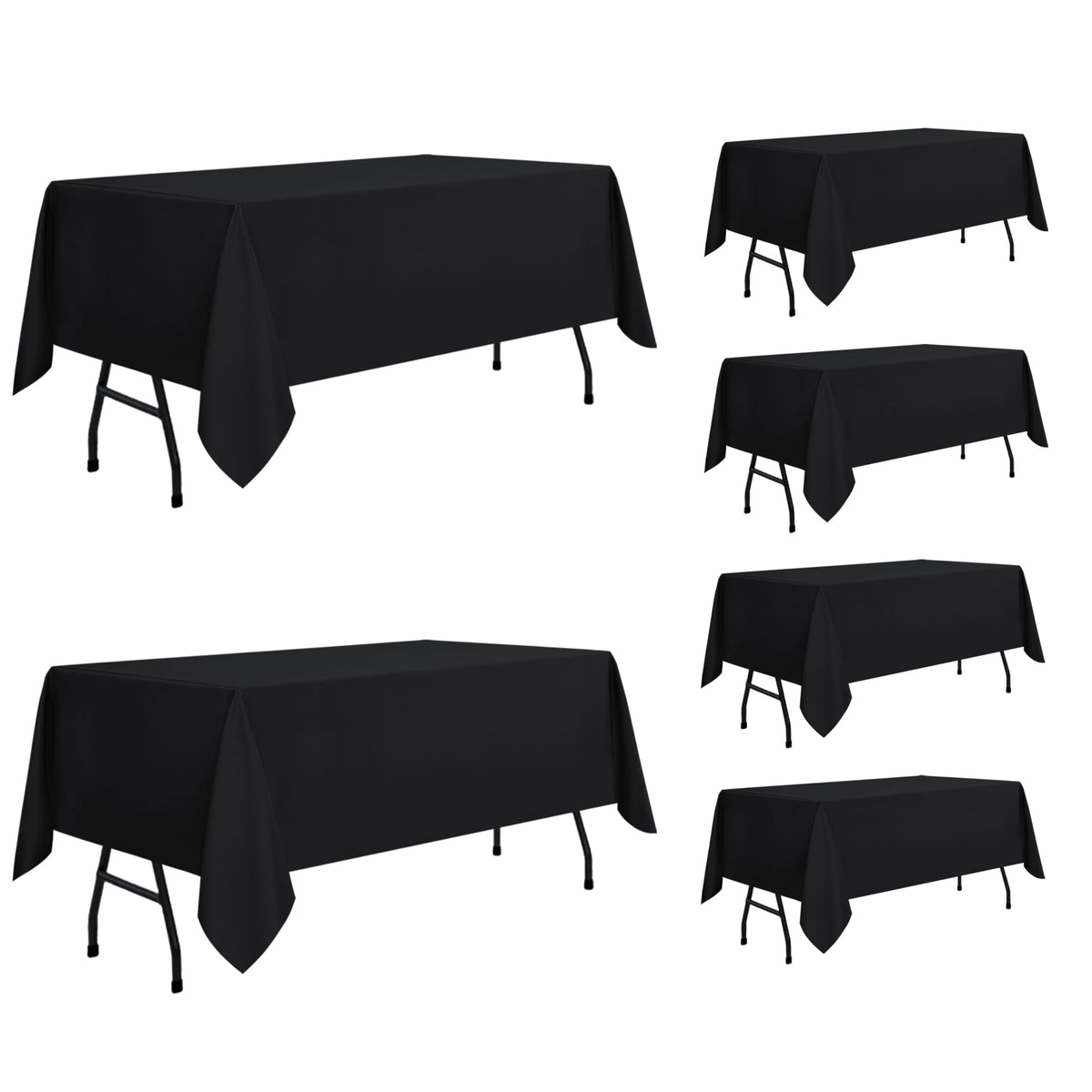 sancua nappe rectangulaire noire face avant emballée, protection pratique