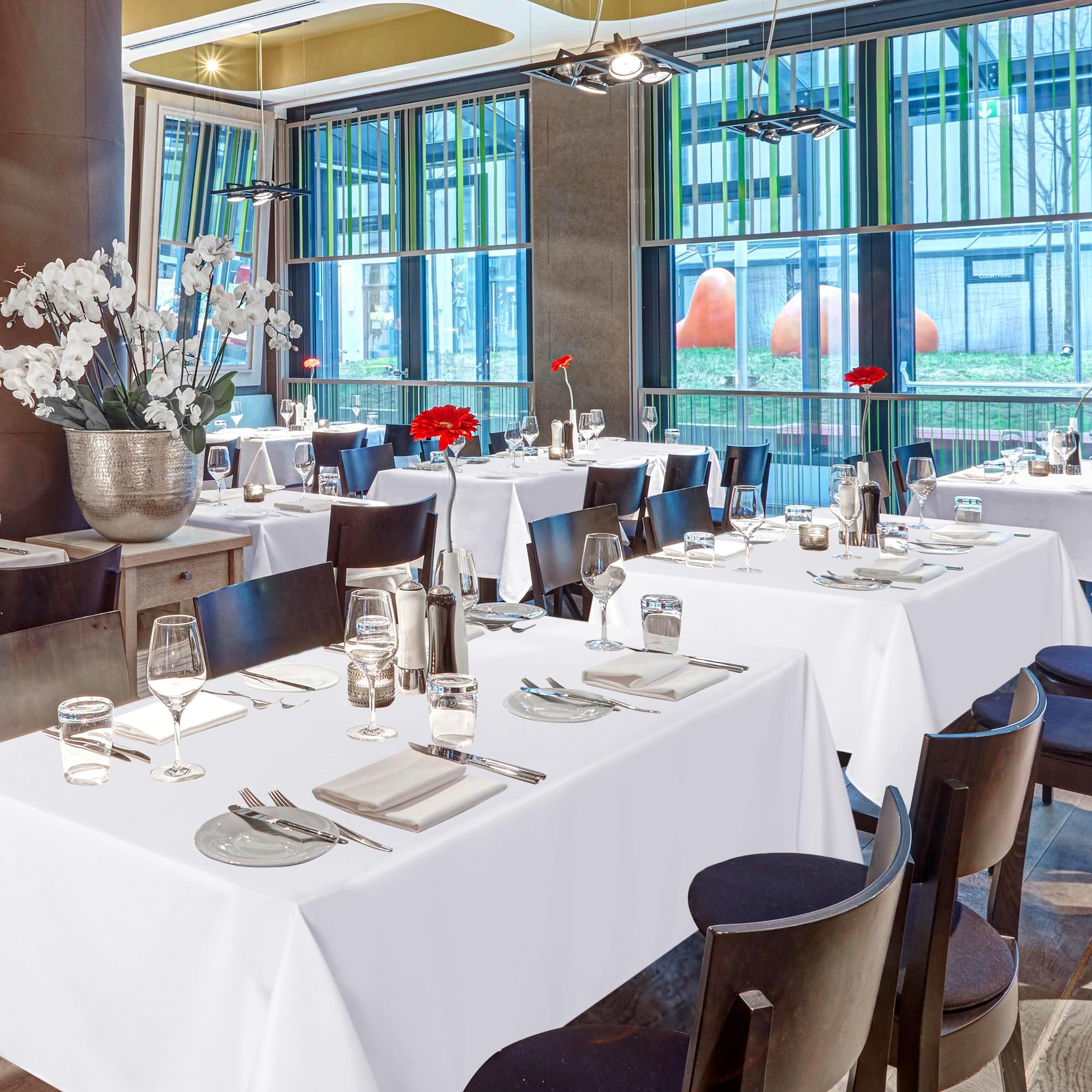 sancua nappe en usage sur table repas offrant présentation soignée