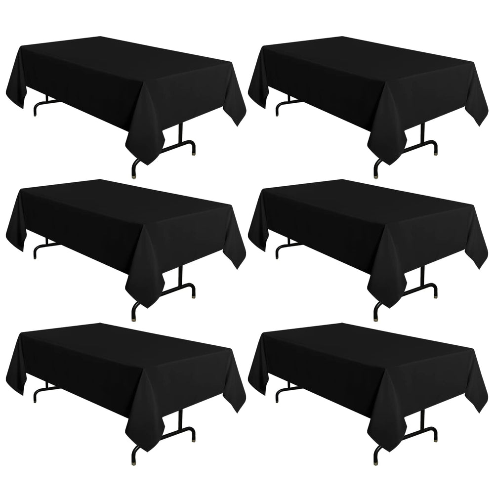 sancua nappe noire face avant montrant une couverture élégante et protection de table