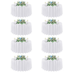 sancua nappe ronde 90 pouces vue frontale, aspect élégant et professionnel
