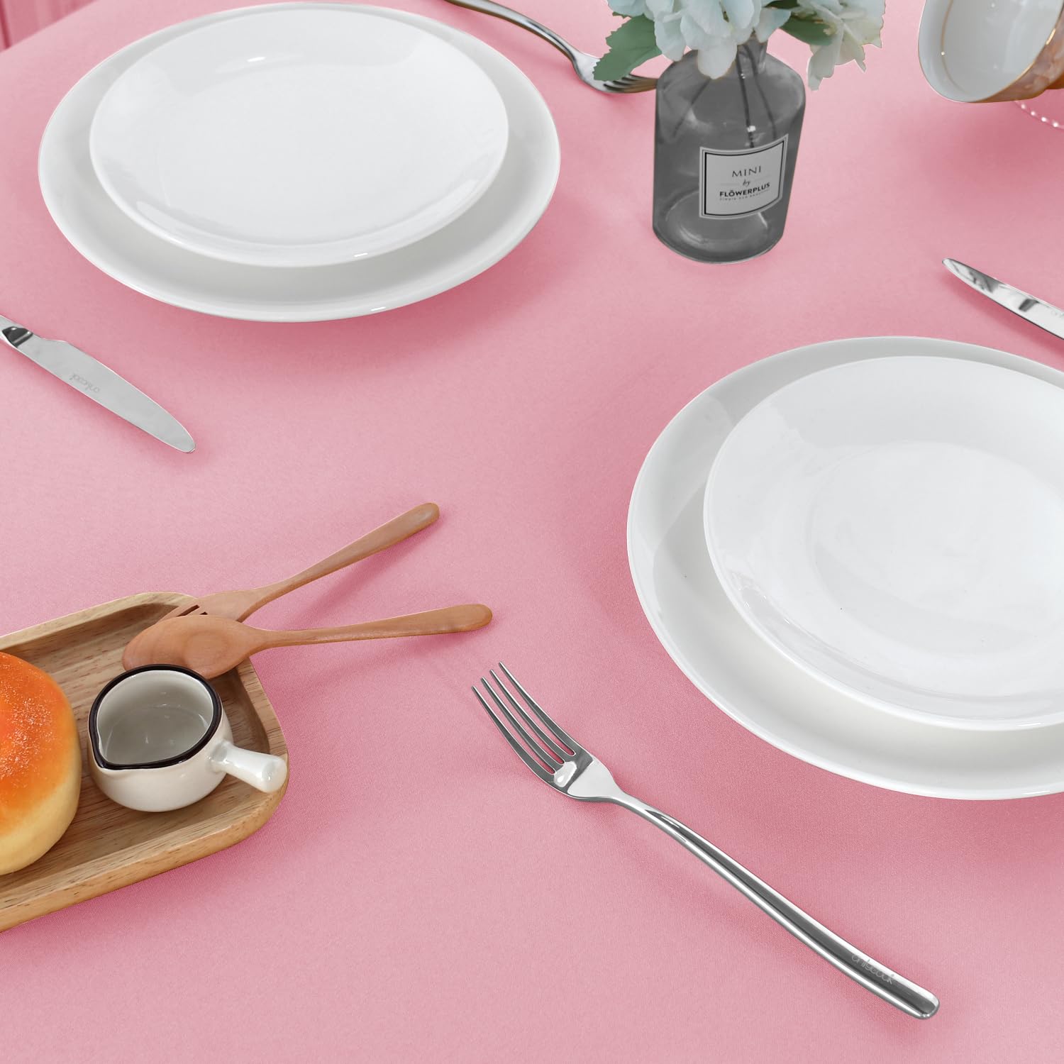 sancua nappe rose gros plan sur couture garantissant durabilité
