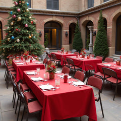 sancua nappe posée pour fête montrant ambiance chaleureuse et présentation soignée