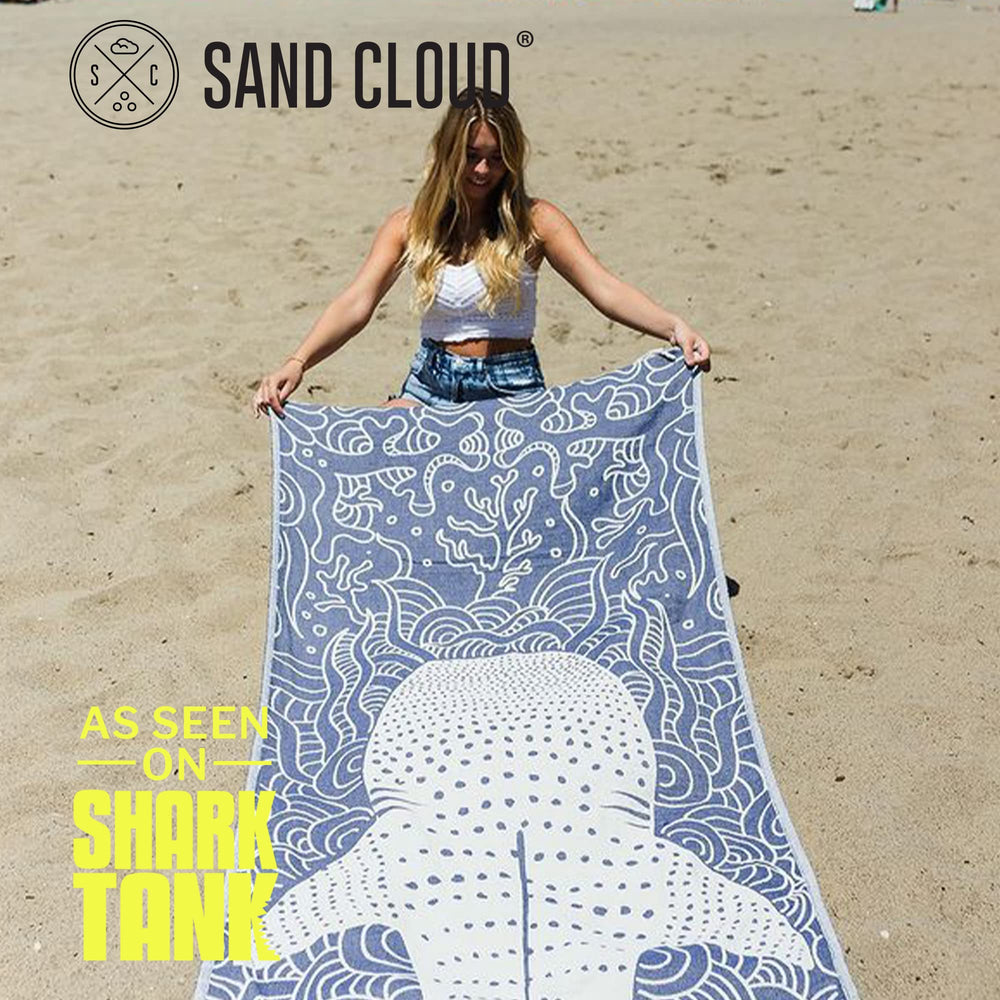 Sand Cloud gros plan tissage et franges, texture douce et durable