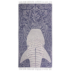 Sand Cloud serviette Whale Shark face avant, motif visible et confort immédiat