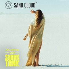 Sand Cloud gros plan du tissage en coton bio pour douceur et durabilité