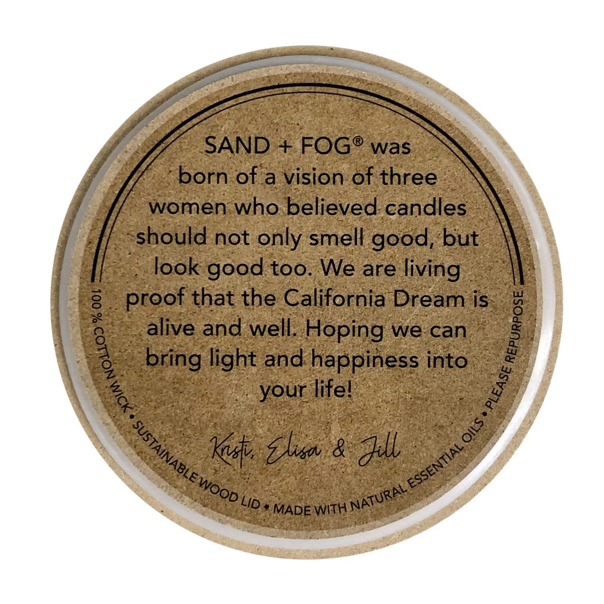 Sand + Fog comparaison taille dans main, montre échelle 12oz pratique