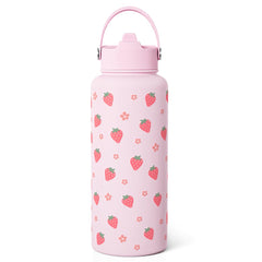 SANDJEST gourde fraise face montrant le design et l'usage pratique