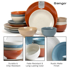 Sango Siterra assiette à salade détail taches artisanales et esthétique chaleureuse