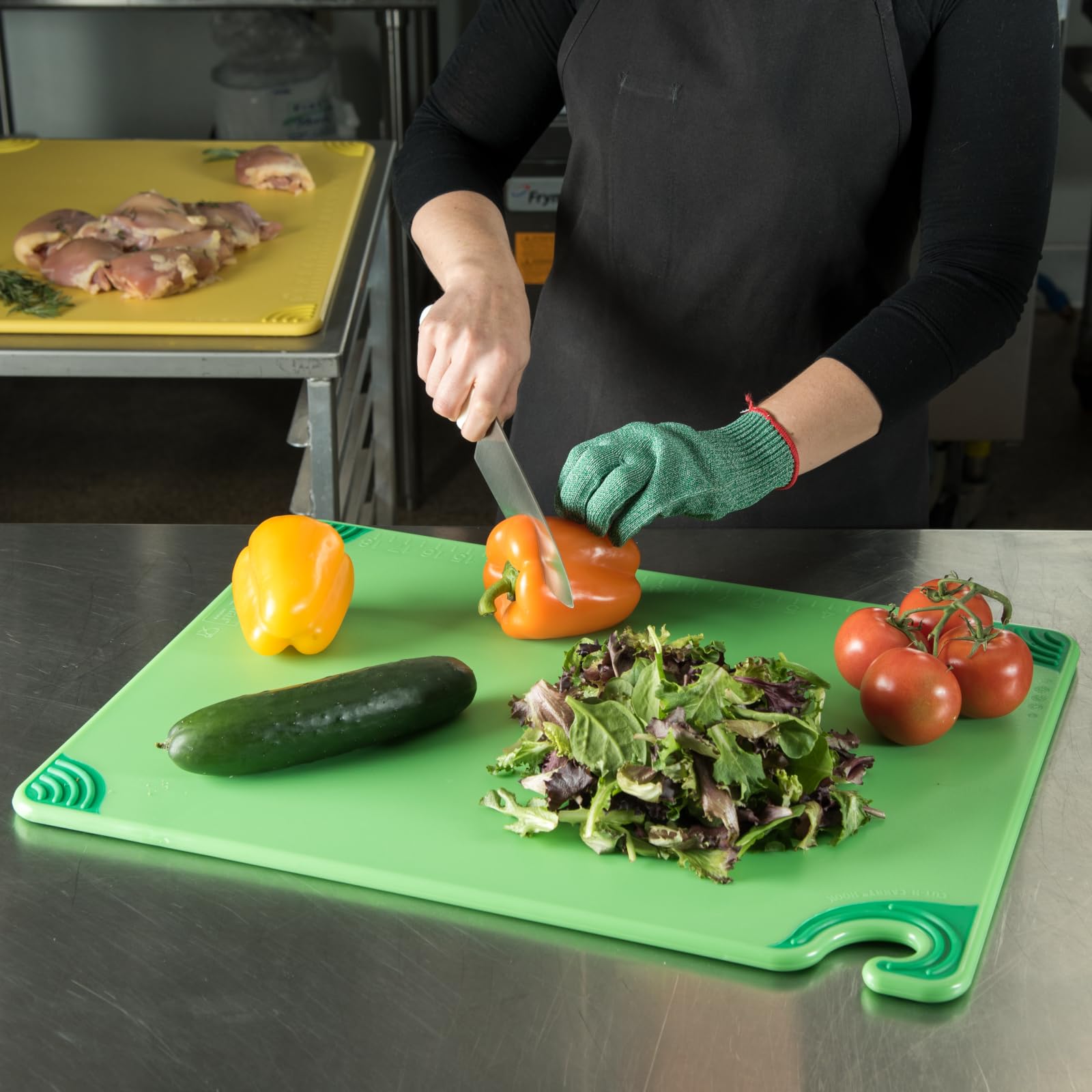 San Jamar planche utilisée en cuisine professionnelle pour préparation rapide