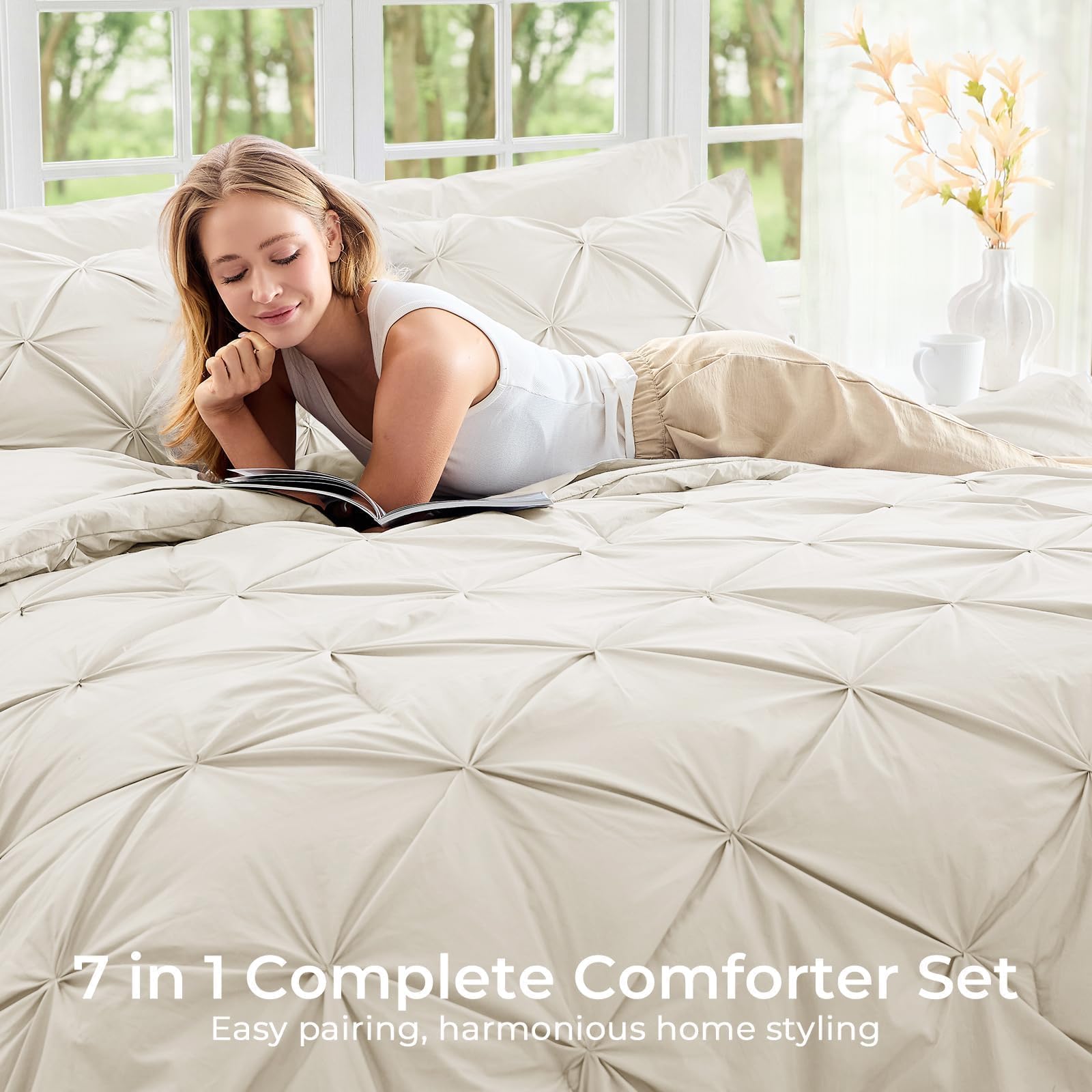 Sasttie couette pliée prête au rangement, gain de place pratique