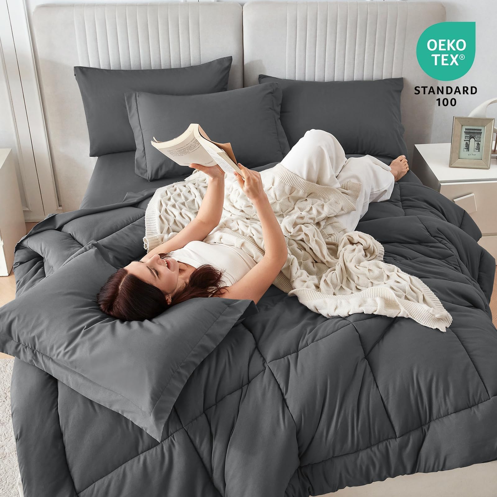 Sasttie tableau visuel des dimensions de la couette et des draps pour Twin XL