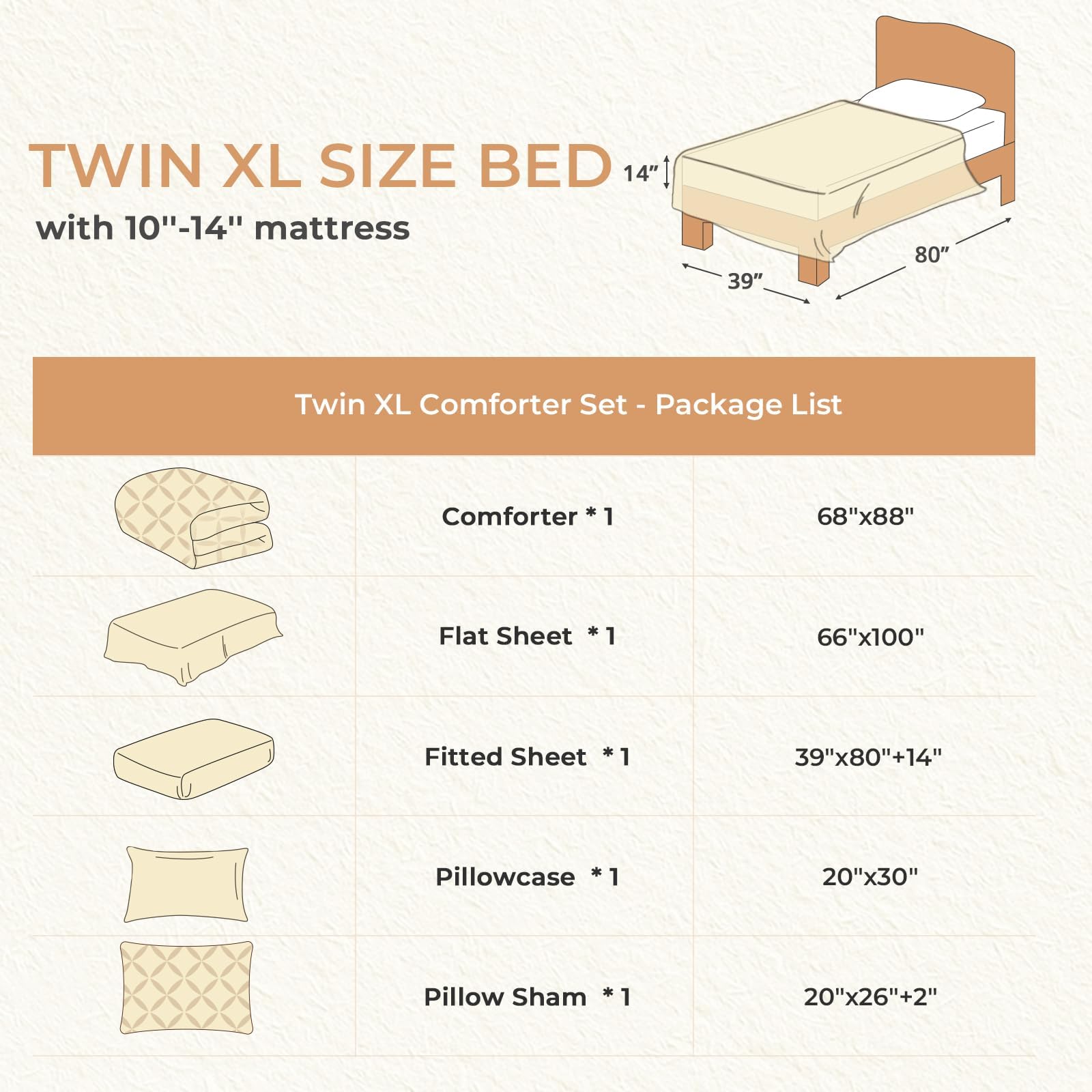 Sasttie comparaison d'échelle Twin XL montrant proportions réelles
