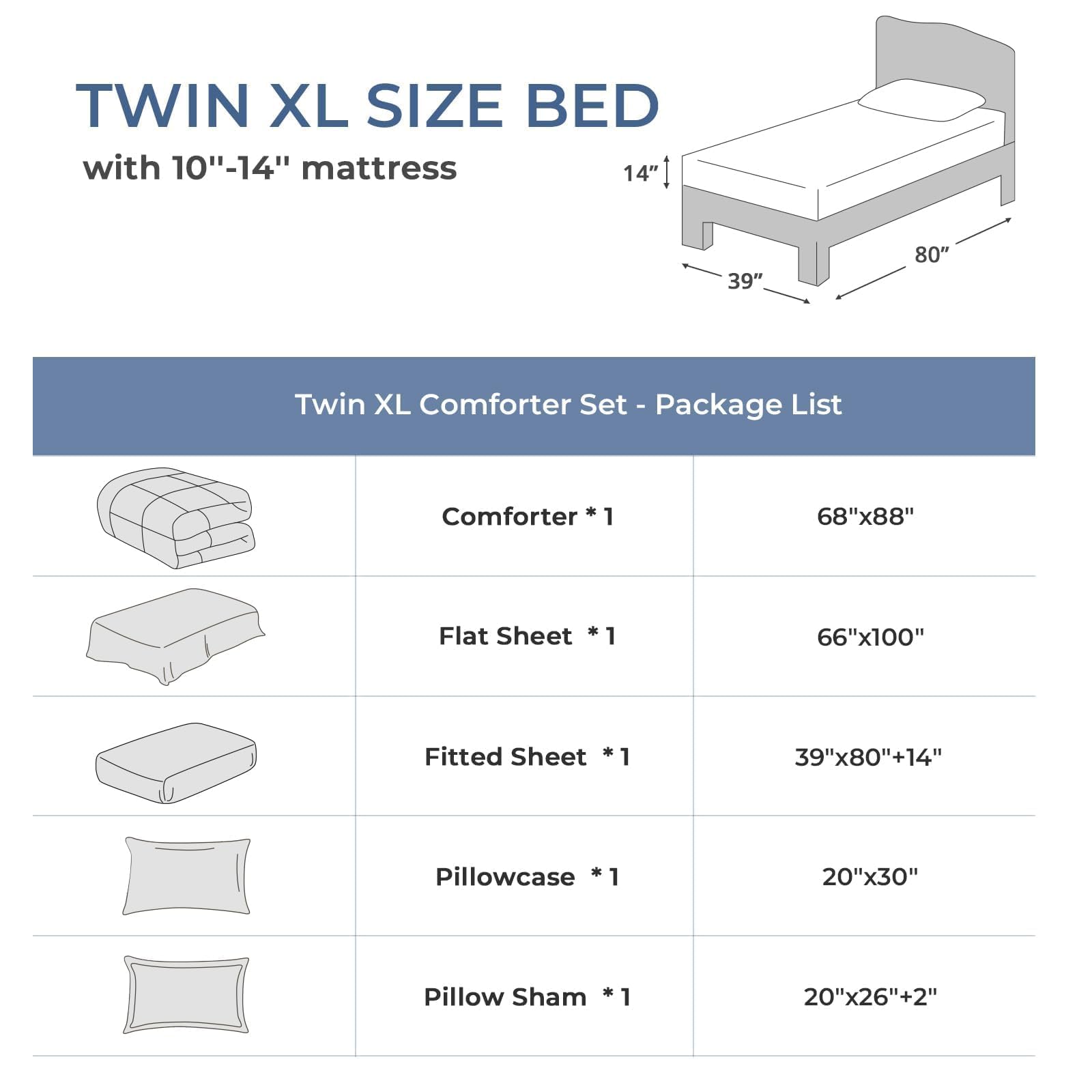 Sasttie ensemble déployé sur un lit Twin XL montrant l’allure finale et le tombé