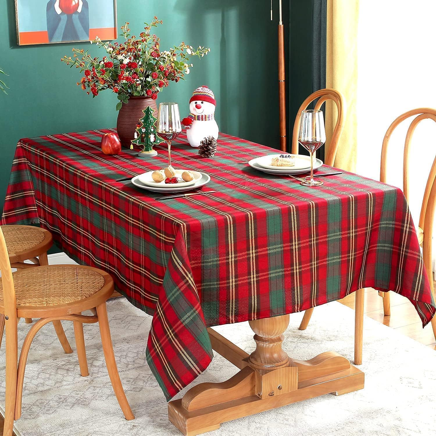 SASTYBALE gros plan tartan métallisé montrant éclat doré décoratif