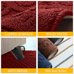 SASTYBALE tapis en usage cuisine apporte confort debout et style rouge