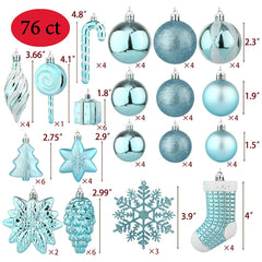 Sattiyrch sapin décoré babyblue dans salon, ambiance festive sécurisée