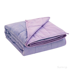 Satwip couverture pondérée face avant montrant design bicolore et élégance