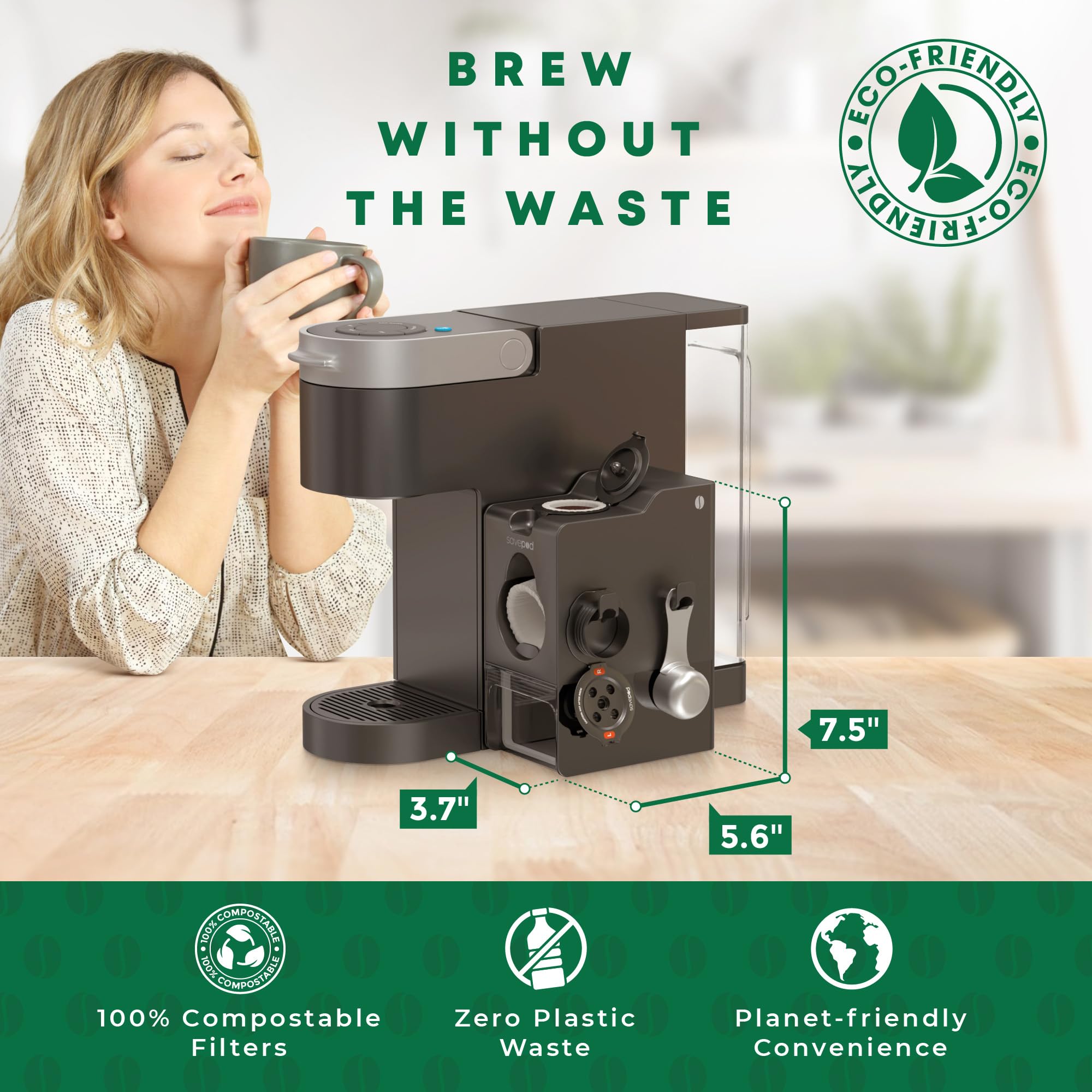 Savepod en utilisation dans machine Keurig démonstration d’infusion personnalisée