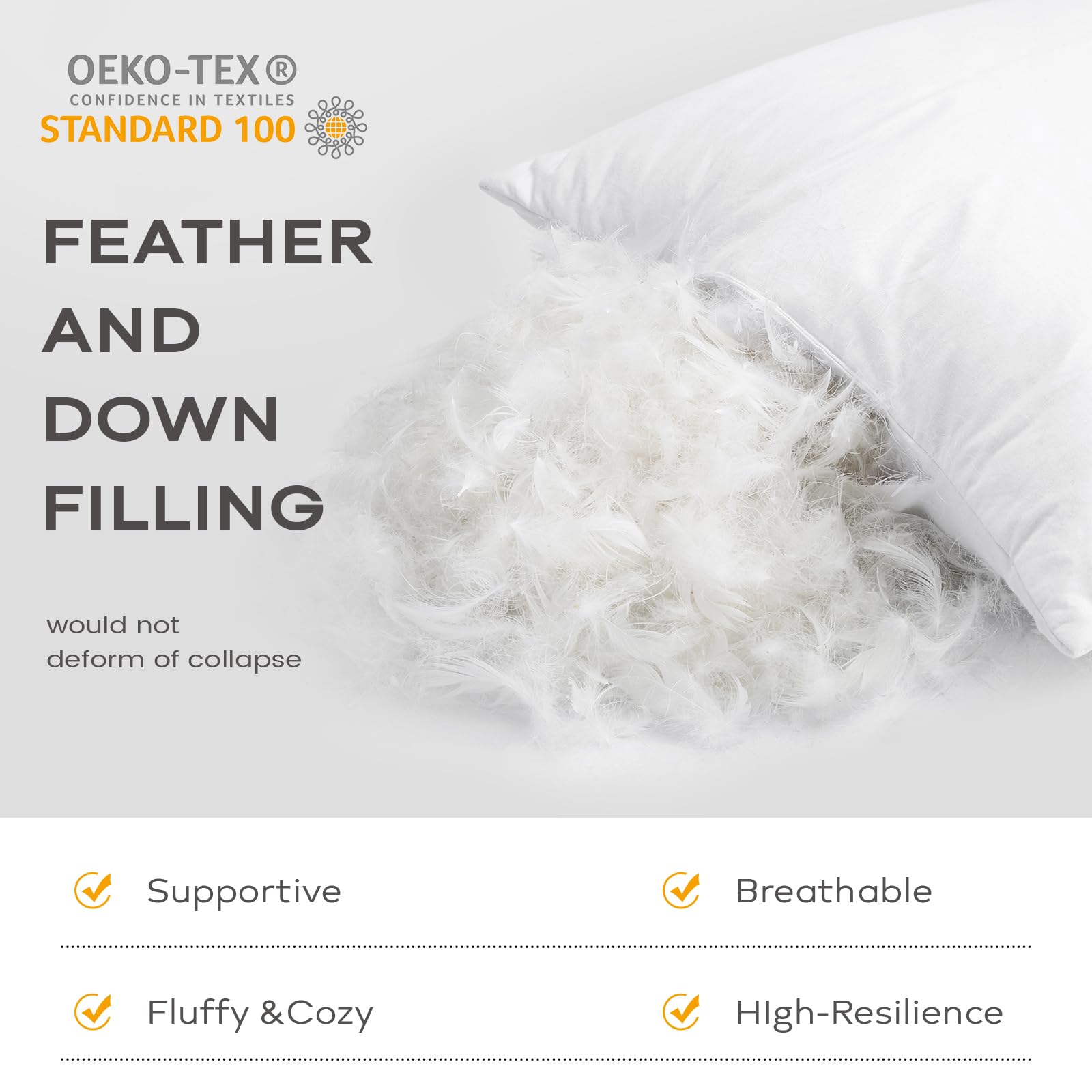 SAVORI gros plan sur tissu coton double couche pour empêcher fuite de plumes