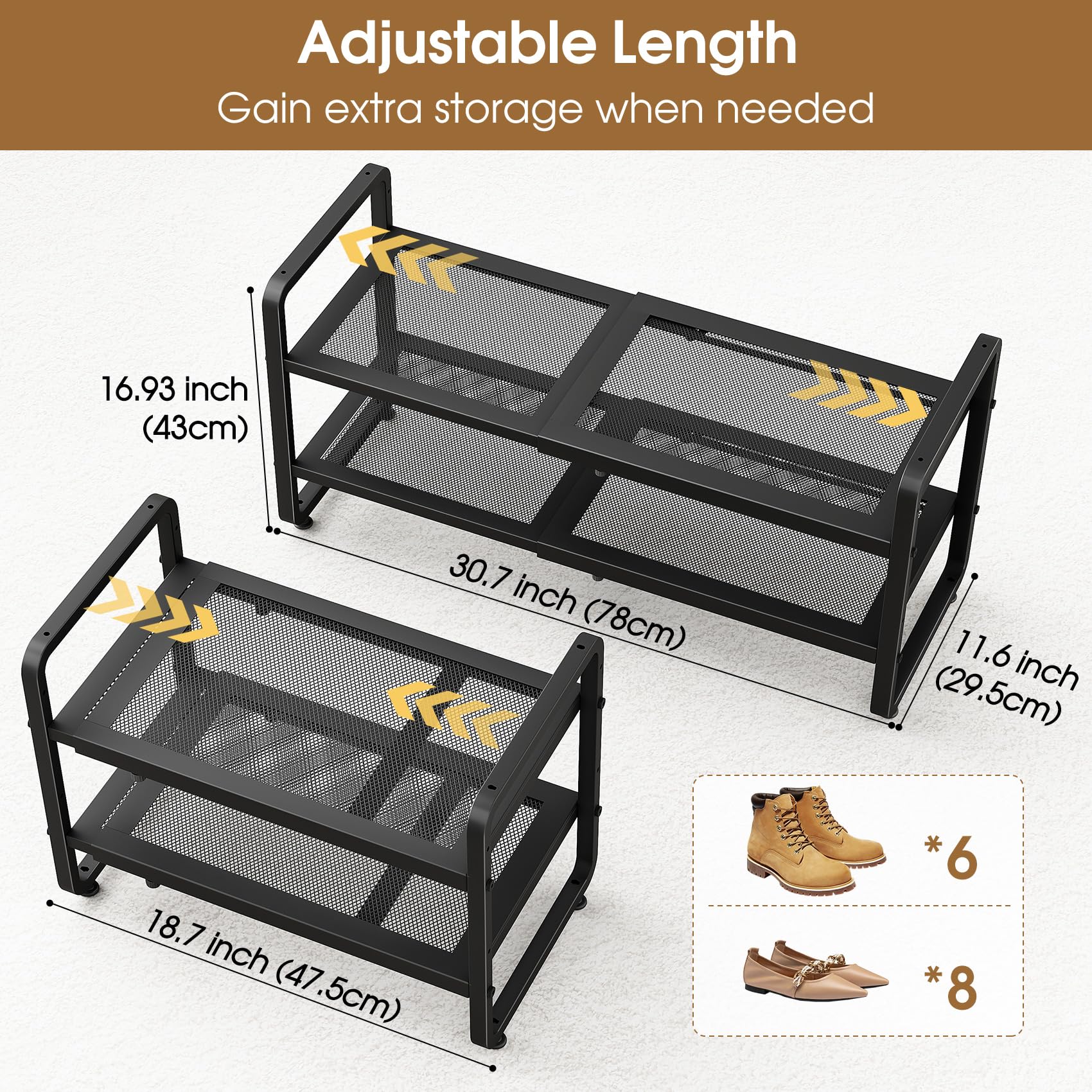 SAYZH pied réglable protégeant le sol et stabilisant l'étagère