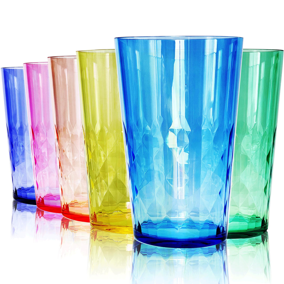 SCANDINOVIA gobelet 19 oz face avant montrant finition transparente et couleurs vives pour présentation