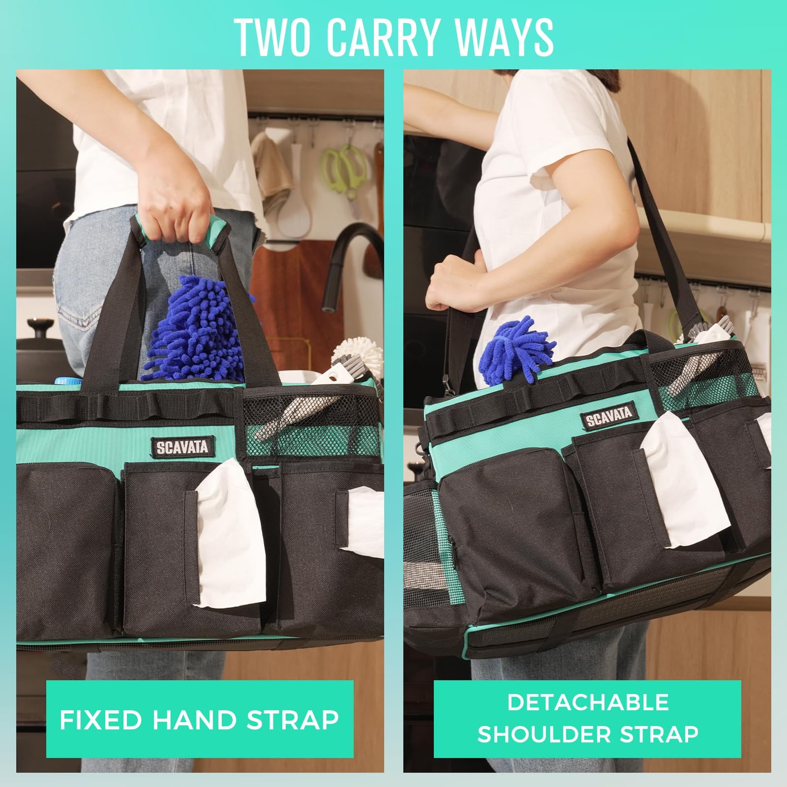 SCAVATA comparaison taille avec bouteilles capacité visible et pratique