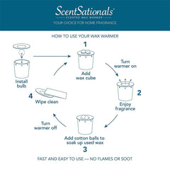 Scentsationals plateau chauffant en action, diffusion rapide et sans flamme