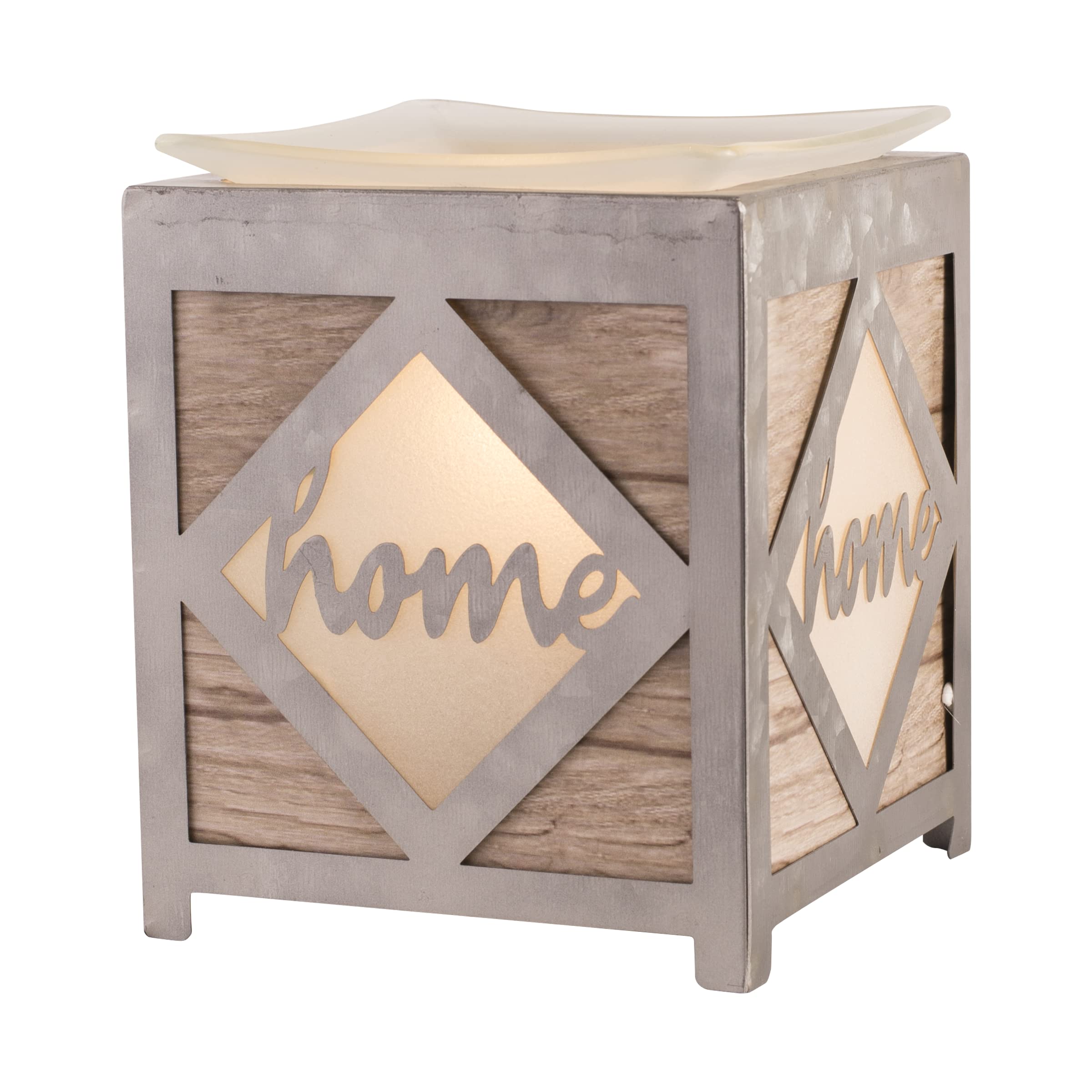Scentsationals Wooded Home vue avant décorative et diffuseur sans flamme pour sécurité