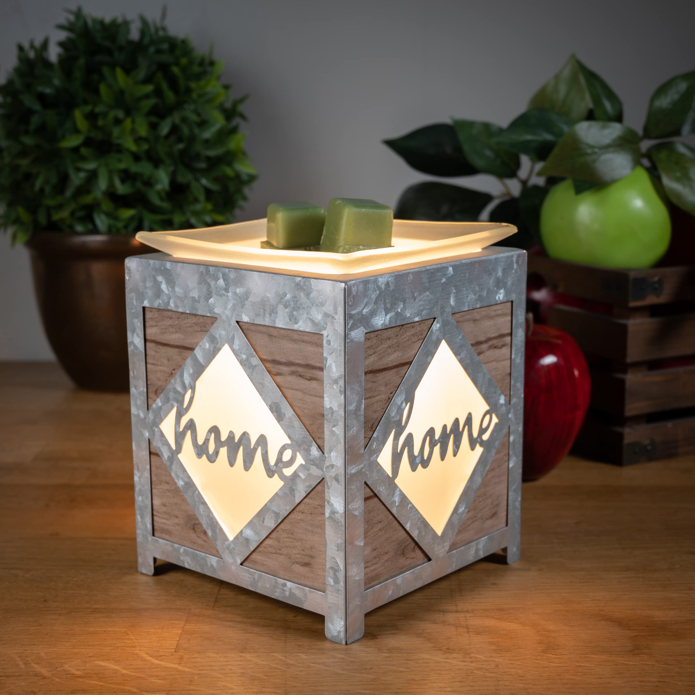 Gros plan sur la typographie Scentsationals Wooded Home apportant charme et émotion