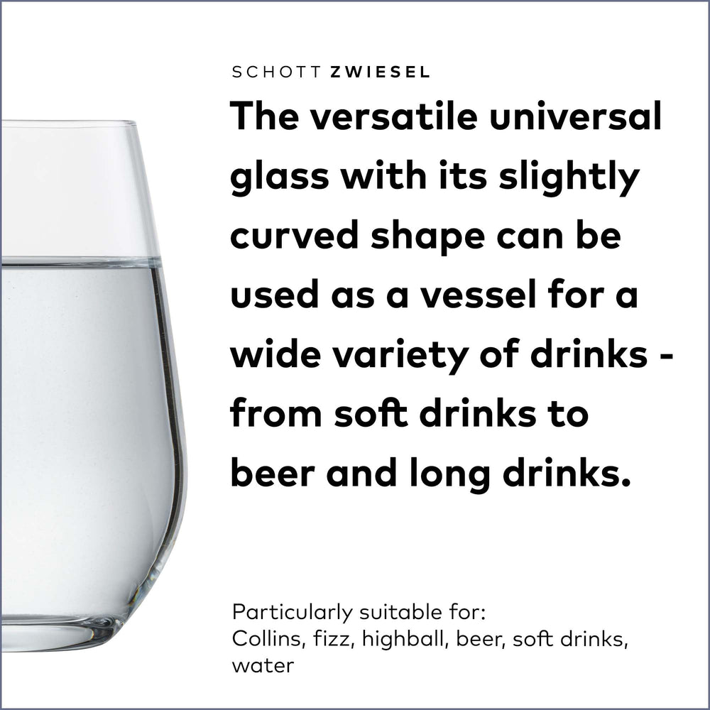 SCHOTT ZWIESEL Forté verre tenu en main pour visualiser la taille pratique