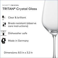SCHOTT ZWIESEL verre Forté profil soulignant équilibre et maniabilité pour dégustation