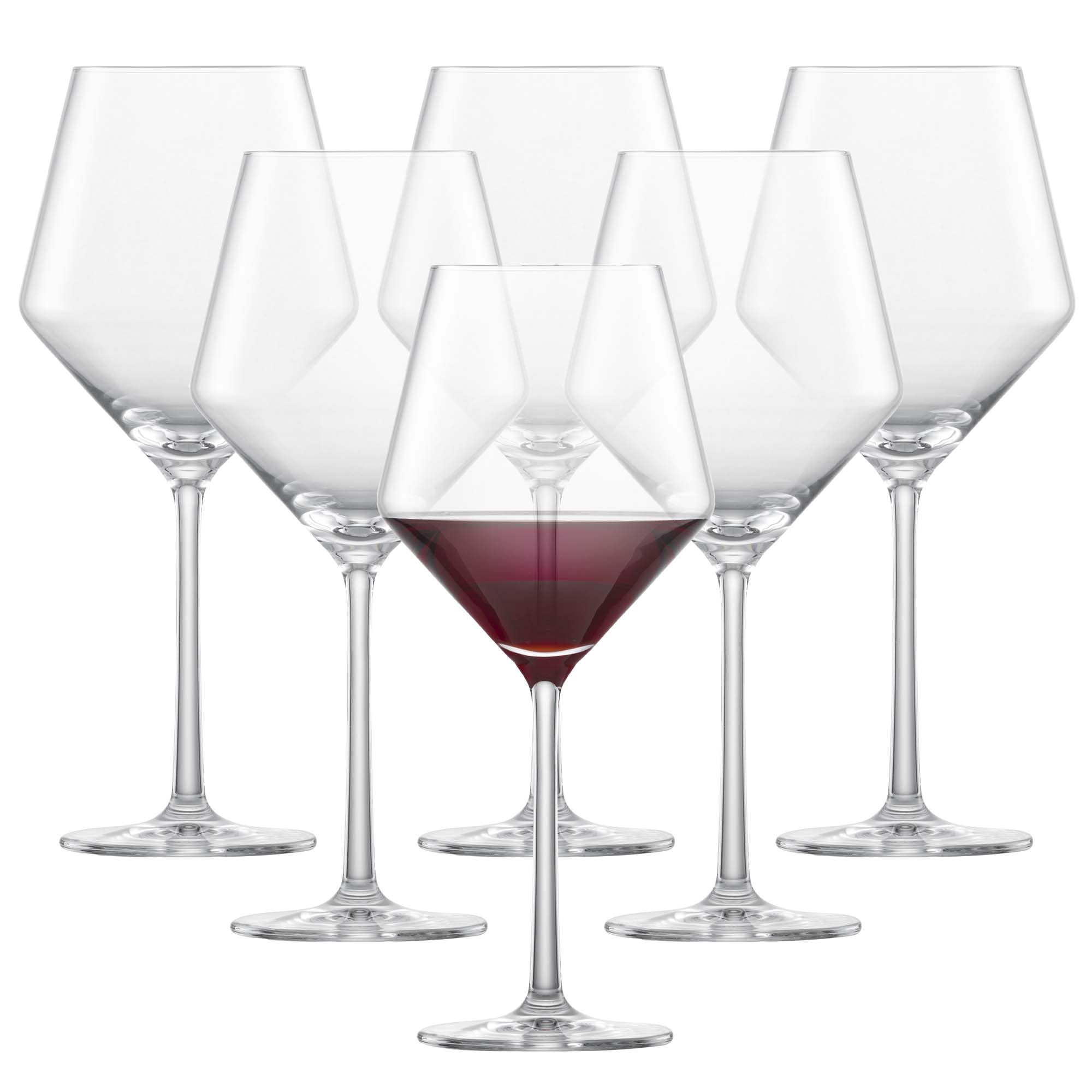 Schott Zwiesel vue frontale du coffret six verres, élégance et uniformité