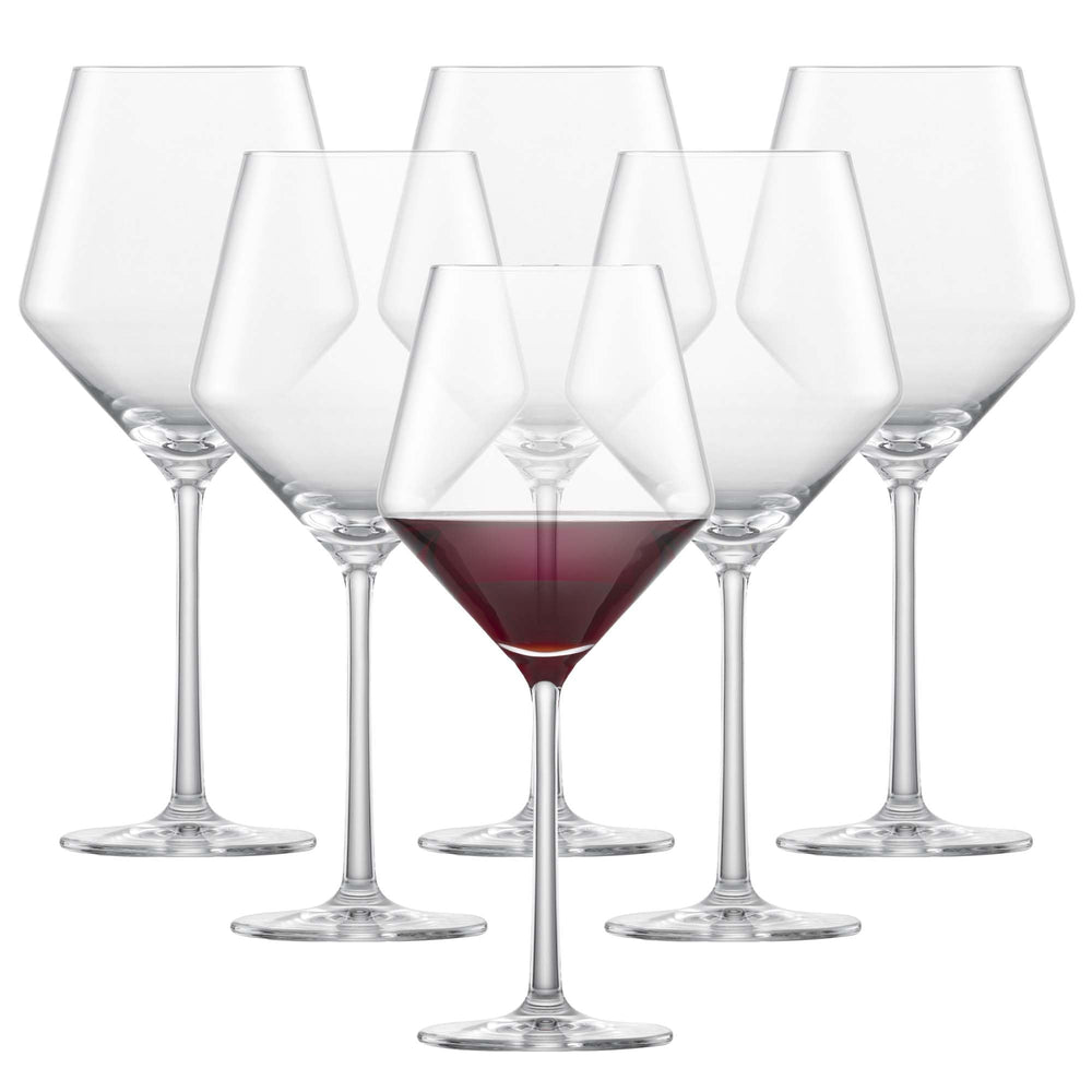 Schott Zwiesel vue frontale du coffret six verres, élégance et uniformité