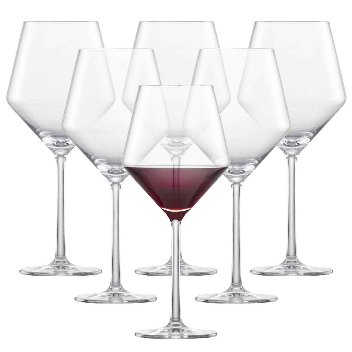 Schott Zwiesel vue frontale du coffret six verres, élégance et uniformité