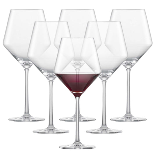 Schott Zwiesel vue frontale du coffret six verres, élégance et uniformité