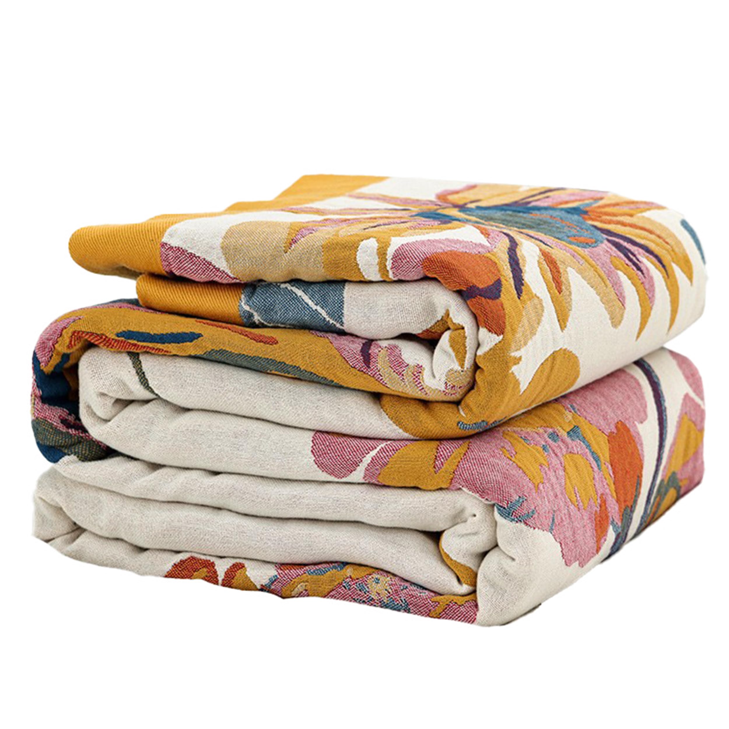 SE SOFTEXLY plaid boho face avant apportant chaleur décorative