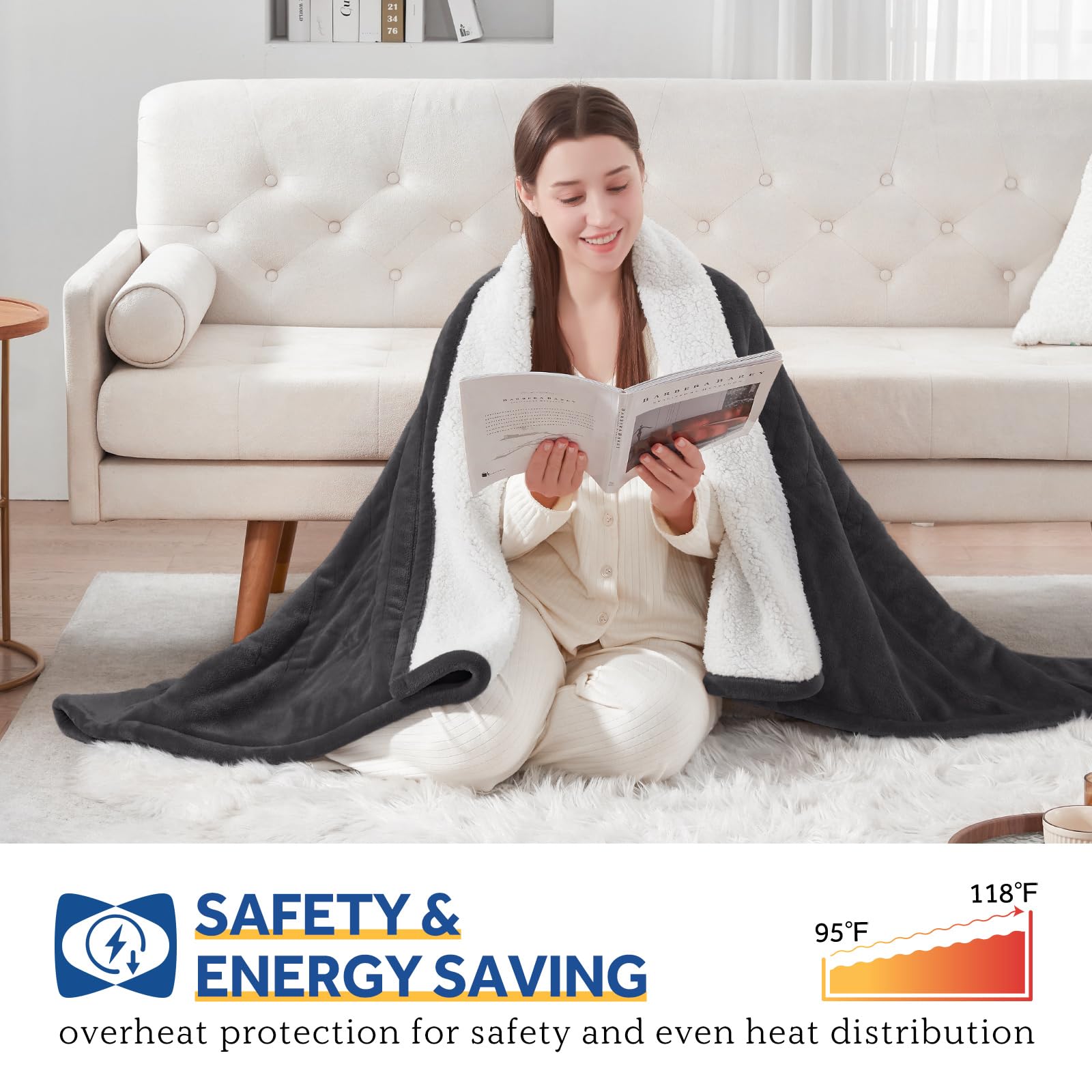 Sealy télécommande et câble affichant réglages faciles