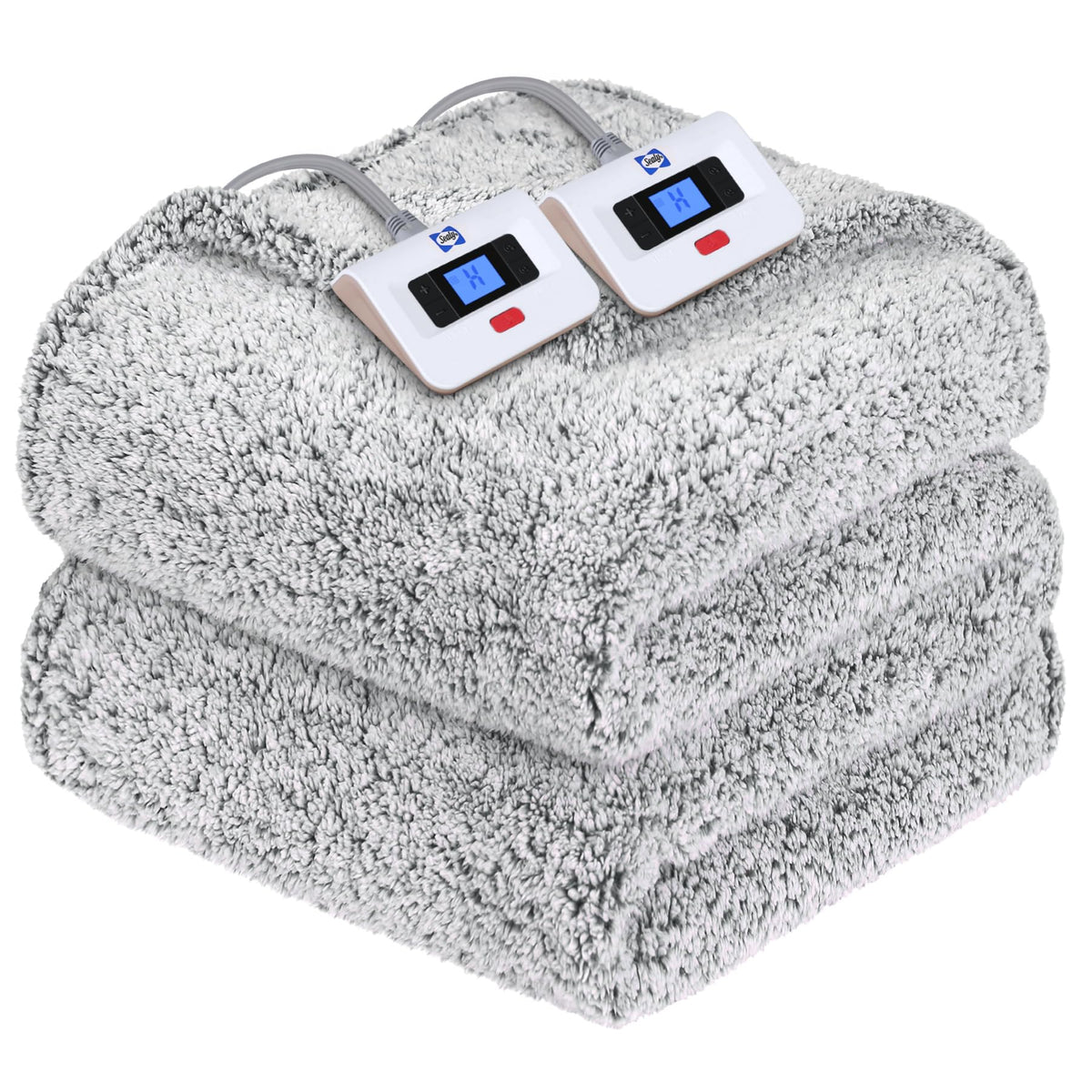 Sealy couverture face frontale montrant finition Sherpa et chaleur confortable