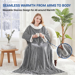 Sealy gros plan sherpa doux montrant confort et isolation