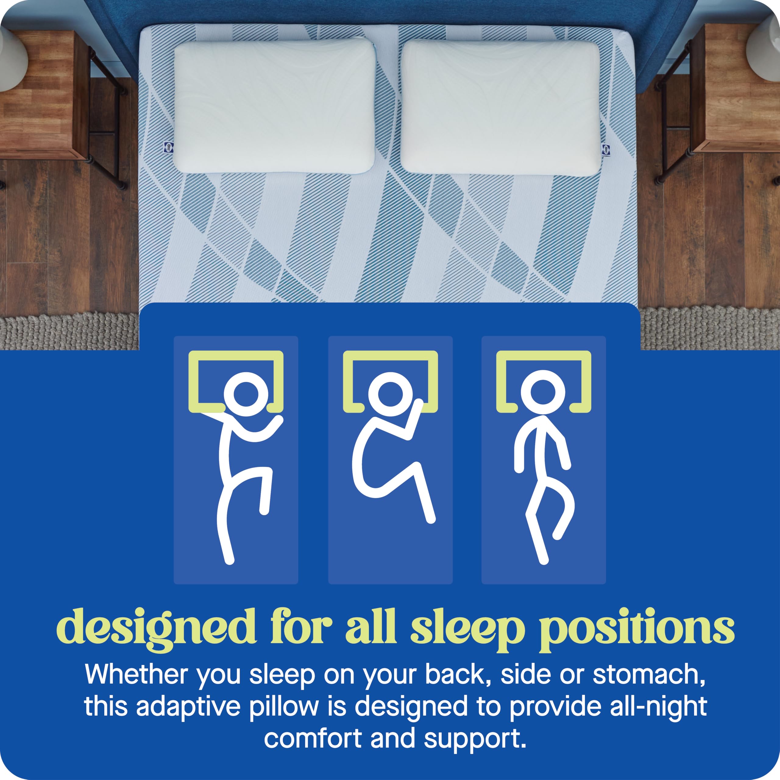 Sealy Dreamlife comparaison taille Queen sur un matelas pour échelle