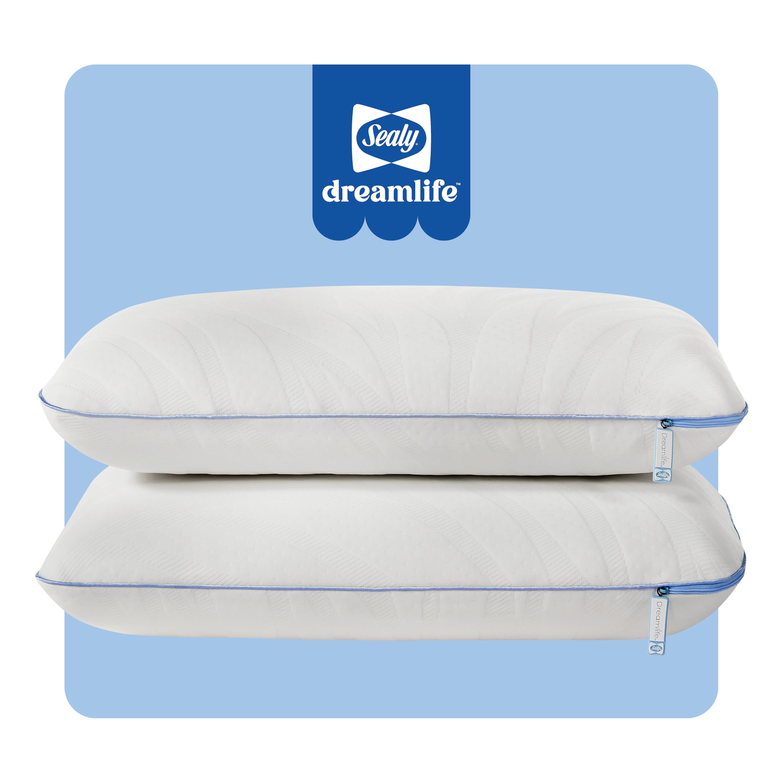 Sealy Dreamlife face avant du paquet montrant le lot et l’étiquette bénéfice